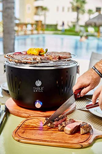 TABLE GRILL Asador portátil de carbón práctico y muy fácil de usar