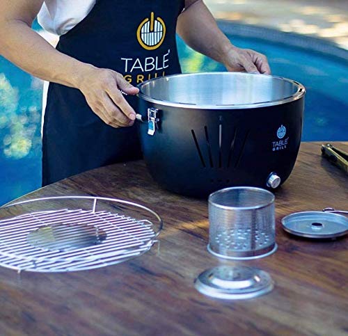 TABLE GRILL Asador portátil de carbón práctico y muy fácil de usar