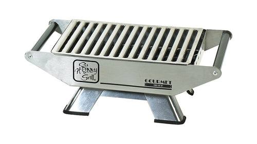 Hobby Grill Gourmet Silver, color Negro/Plateado 29.5 x 56.5 x 19 cm
