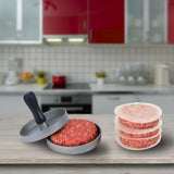 Prensa para hamburguesas, Prensa para hamburguesas de aluminio con Heavy Duty Patty eléctrica Sartén Antiadherente, profesional Hamburguesa de calidad alimentaria molde ideal para barbacoa, Hogar, fiestas, Picnic, accesorios de cocina para hamburguesa