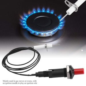 Encendedor piezoeléctrico - Juego de encendido Piezo Spark 1 Out 2 Kit de encendido Piezo Spark Grill BBQ Grill Botón de encendido para estufa de chimenea Gas
