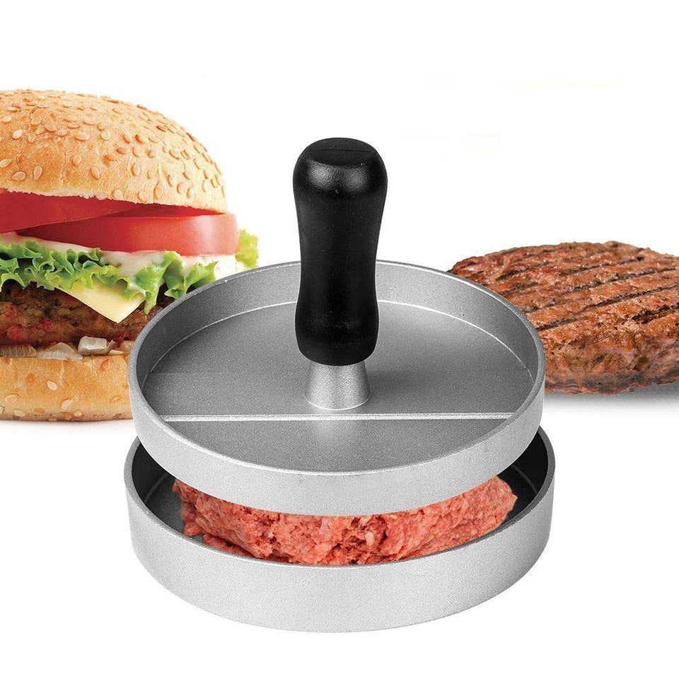 FidgetFidget Non-Stick Burger Press Hamburger Patty Maker Mold Kitchen Tool for BBQ Grill