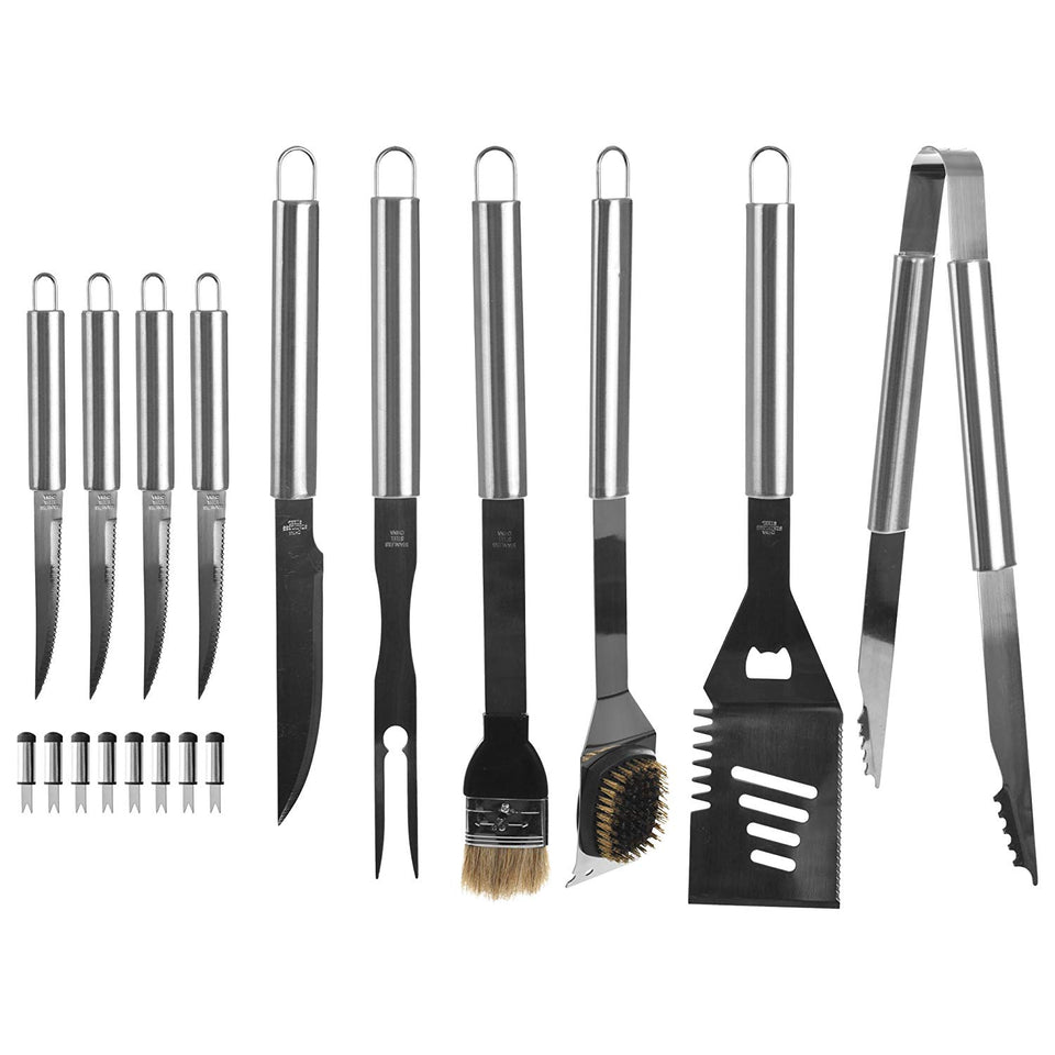 Chef Buddy Heavy Duty 19-Piece BBQ Set with Case