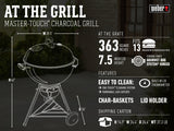 Weber 14501001 Asador de Carbón Master Touch, 22"