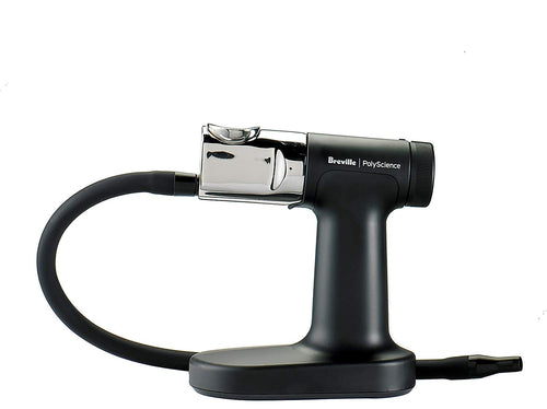 PolyScience - Pistola de fumar para fumar (acero inoxidable 18/8, 6,4 x 4,9 x 2,4 cm), color plateado y negro, The Smoking Gun Pro, Negro, 1
