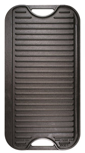 Lodge LPGI3 Parrilla Reversible de hierro fundido, 20 pulgadas x 10.4 pulgadas, 1 pieza