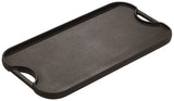 Lodge LPGI3 Parrilla Reversible de hierro fundido, 20 pulgadas x 10.4 pulgadas, 1 pieza