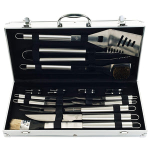 Chef Buddy Heavy Duty 19-Piece BBQ Set with Case
