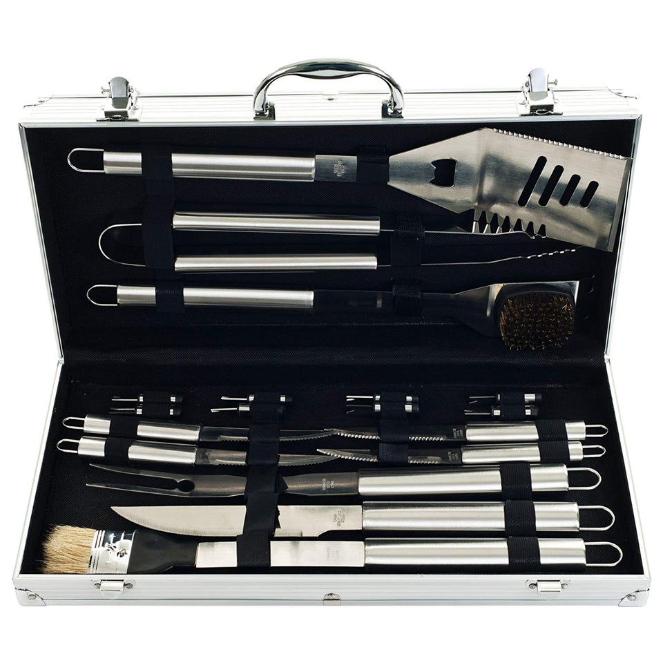 Chef Buddy Heavy Duty 19-Piece BBQ Set with Case