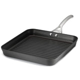 Calphalon Olla antiadherente de aluminio anodizado contemporáneo, cuadrada, 28 cm, color negro