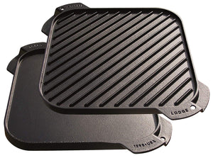 Lodge LSRG3 Single-Burner Reversible Grill/Griddle, 10.5-inch