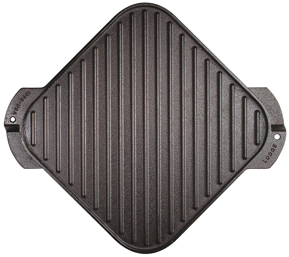 Lodge LSRG3 Single-Burner Reversible Grill/Griddle, 10.5-inch